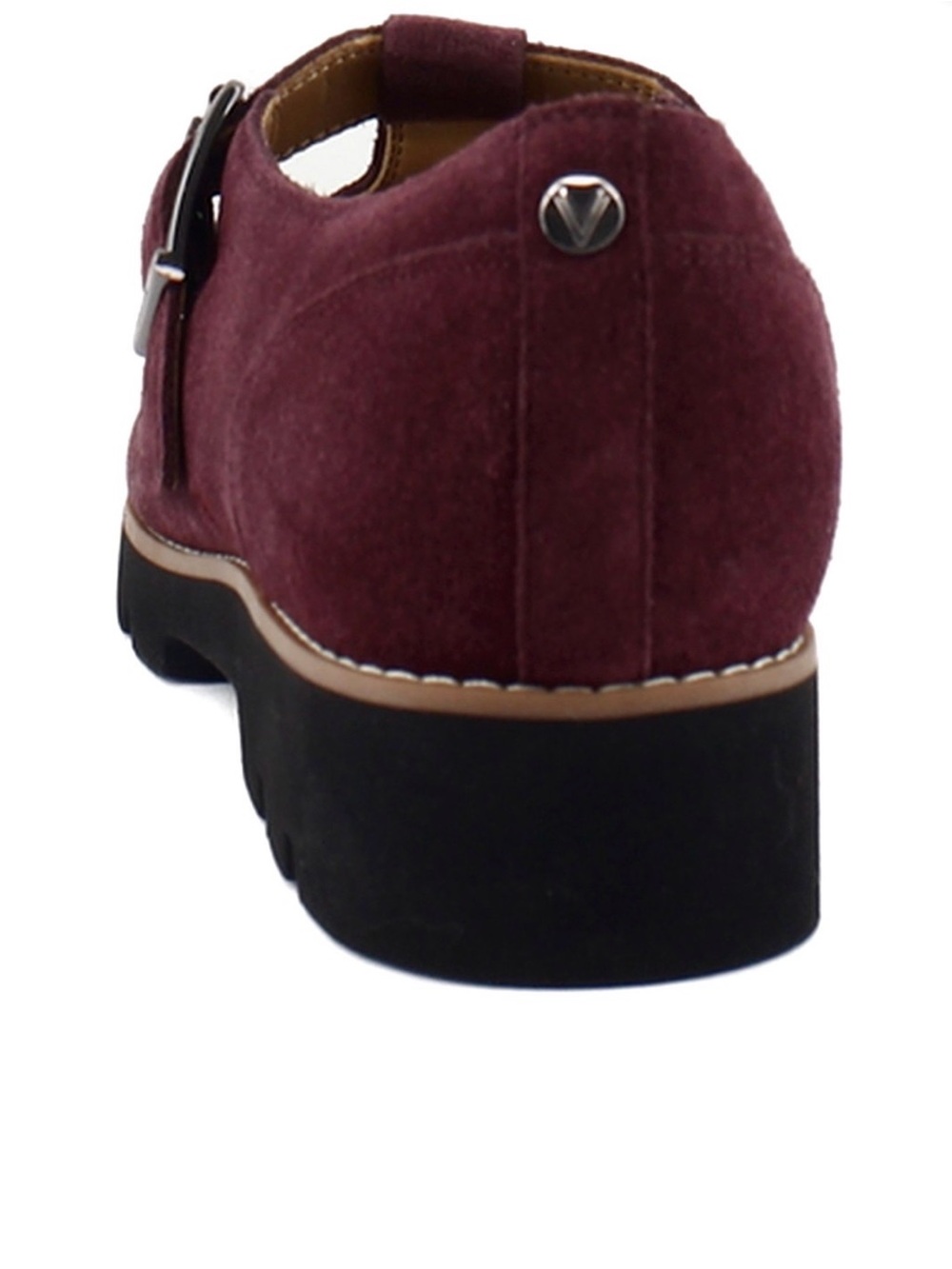 Vionic Women’s Suede Mary Jane Shoe in Burgundy 8.5 Comfy Foot Support - Picture 2 of 8